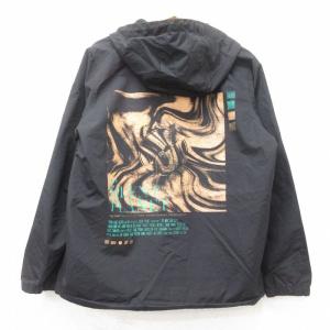 XL/古着 長袖 ハーフジップ ナイロン ジャケット メンズ 90s Things