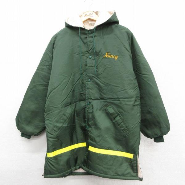 M/古着 長袖 ナイロン コート パーカー メンズ 80年代 80s SODUS ラグラン ロング丈...