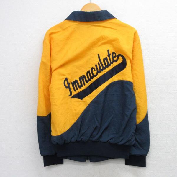 L/古着 長袖 ナイロン ジャケット メンズ 90年代 90s Immaculate ツートンカラー...