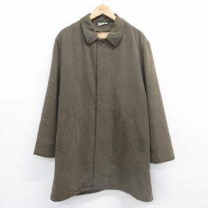 XL/古着 ラルフローレン 長袖 ブランド ステンカラー コート メンズ ロング丈 茶系 ブラウン 23nov20 中古 アウター