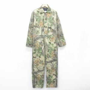 W41/古着 リバティ 長袖 ハンティング ツナギ メンズ 90年代 90s