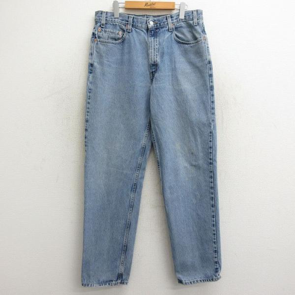 W36/古着 ジーンズ Levis 550 メンズ 00s コットン 紺 24may16 中古 ロン...