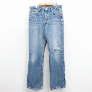 リーバイス517 Levis W36 ブルーデニム 青 00s 古着 15740 W35/古着 ジーンズ Levis リーバイス 517 メンズ 00年代 00s ブーツ