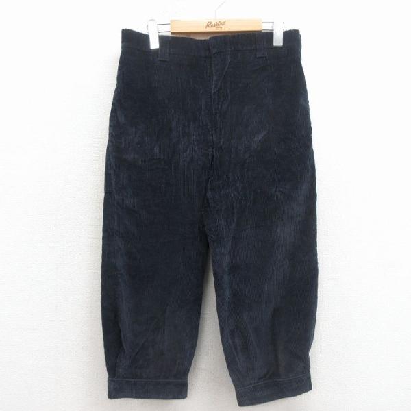 W32/古着 ウールリッチ 7分丈 コーデュロイ パンツ メンズ 80年代 80s タロン 紺 sp...