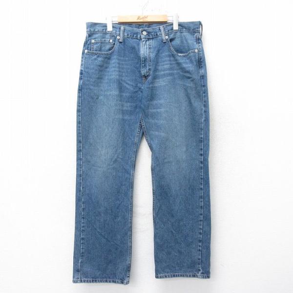 W36/古着 リーバイス Levis 559 ジーンズ メンズ ヒゲ コットン 紺 ネイビー デニム...