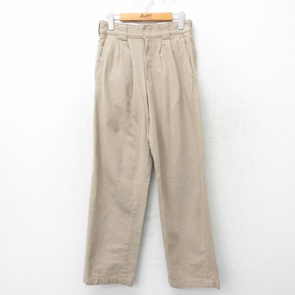 W30/古着 ディッキーズ Dickies ワーク パンツ メンズ ベージュ カーキ 24may14...