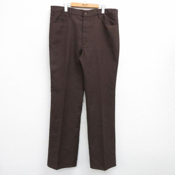 W39/古着 リーバイス Levis パンツ メンズ 80s 茶 ブラウン 25jul04 中古 ボ...