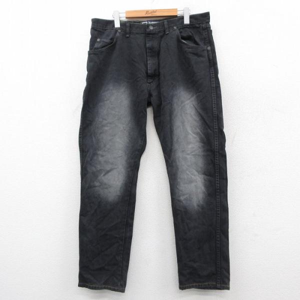 【20%OFF】W36/古着 ジーンズ メンズ コットン 黒 ブラック デニム 25sep29 中古...