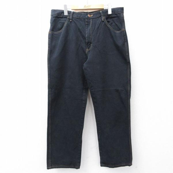 【20%OFF】W37/古着 ラスラー ジーンズ メンズ コットン 黒 デニム 25nov28 2O...