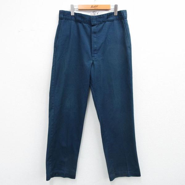 W36/古着 ディッキーズ ワーク パンツ メンズ 80年代 80s USA製 紺 spe 26fe...