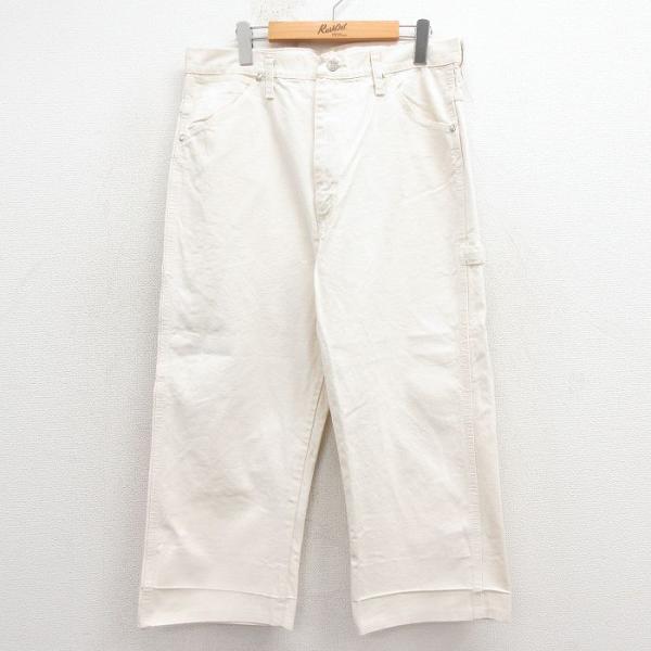 W36/古着 ビッグベン ペインター パンツ メンズ 80年代 80s USA製 タロン 薄ベージュ...