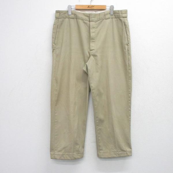 W37/古着 ディッキーズ ワーク パンツ メンズ 80年代 80s 874 USA製 タロン ベー...