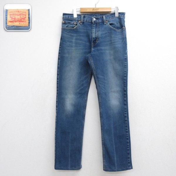 W32/古着 Levi's リーバイス メンズ コットン 511 ジーンズ ジッパーフライ ネイビー...
