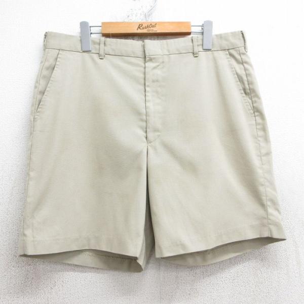 W36/古着 ショート パンツ ショーツ メンズ 80s タロン ベージュ カーキ 25jul17 ...