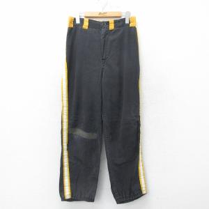 W31/古着 ビンテージ ベースボール パンツ メンズ 60s 黒他 ブラック spe 24may24 中古 ボトムス ロング｜furugiyarushout