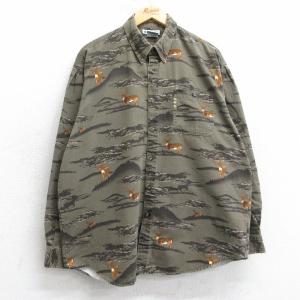 XL/古着 セントジョンズベイ 長袖 ウール シャツ メンズ 80年代 80s