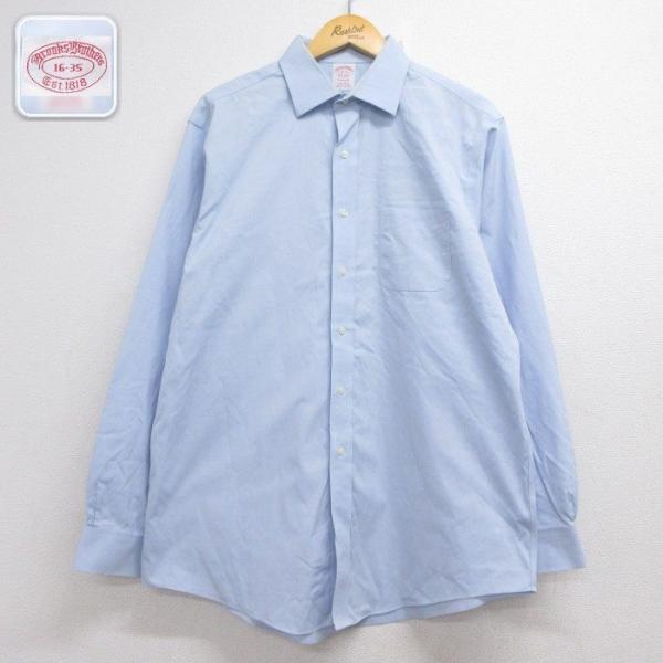 ブルックスブラザーズ 長袖シャツ MADISON ライトブルー XL | 古着 26aug26