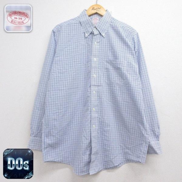 ブルックスブラザーズ 00s 長袖シャツ ブルーチェック XL | 古着 26aug26