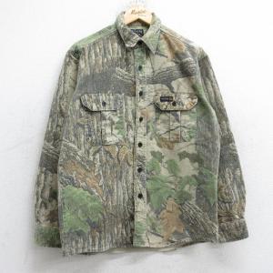 Eddie Bauer（エディーバウアー） XL/古着 長袖 ミリタリー フィールド