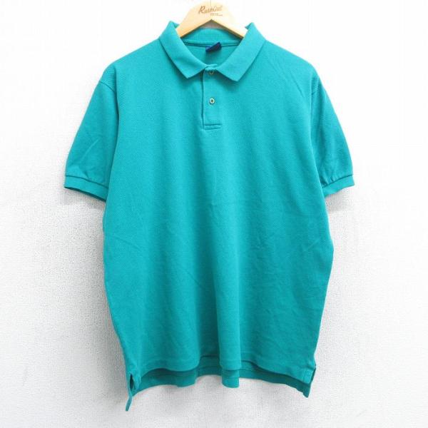 XL★古着 ペンドルトン PENDLETON 半袖 ポロ シャツ メンズ 90s 無地 大きいサイズ...