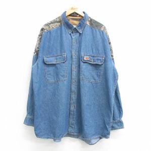 Wrangler（ラングラー） XL/古着 長袖 シャツ メンズ 90s 鳥 大きい
