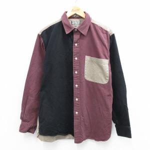 XL/古着 長袖 レザー ジャケット メンズ 星条旗 黒 ブラック spe  