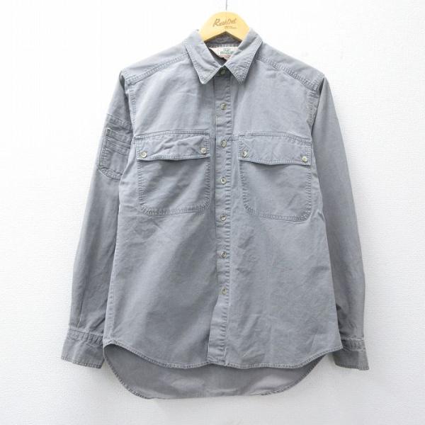 M/古着 レッドヘッド 長袖 シャツ メンズ 80年代 80s グレー spe 26mar02