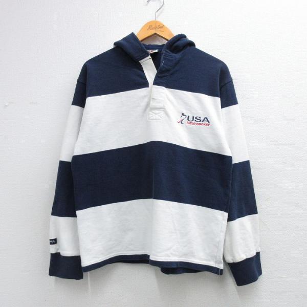 M/古着 バーバリアン 長袖 ラガー シャツ パーカー メンズ 00年代 00s フィールドホッケー...