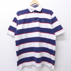 XL/古着 半袖 ブランド ラガーシャツ 90s ラルフローレン