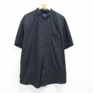 L/古着 ピューリタン 長袖 シャツ メンズ 00s 黒 ブラック 25oct30