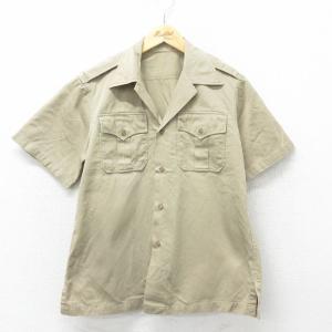 【美品】60s Cambridge ヴィンテージ 開襟シャツ M 短丈 ボックス 古着 60s Cambridge ハンドステッチ ポケット 開襟 ボックス コットン