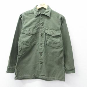 M/古着 長袖 ビンテージ パジャマ シャツ メンズ 70年代 70s コットン