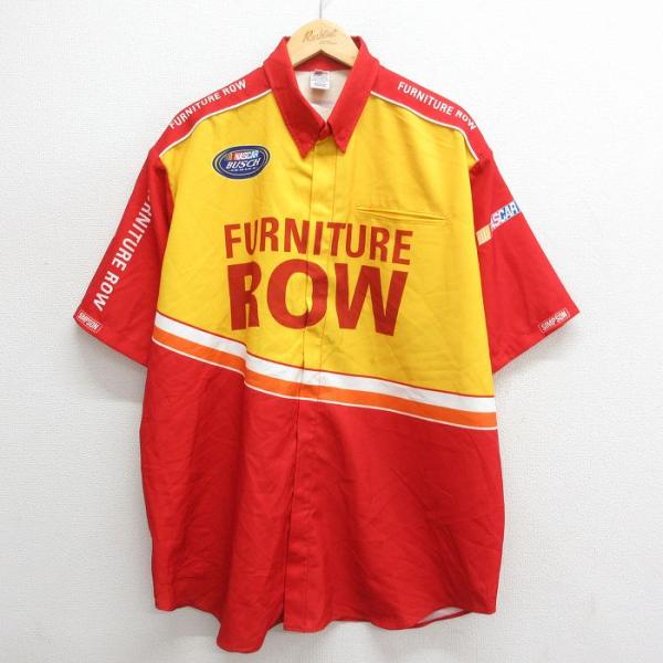 XL/古着 半袖 レーシング シャツ メンズ 90s NASCAR SIMPSON 企業広告 大きい...