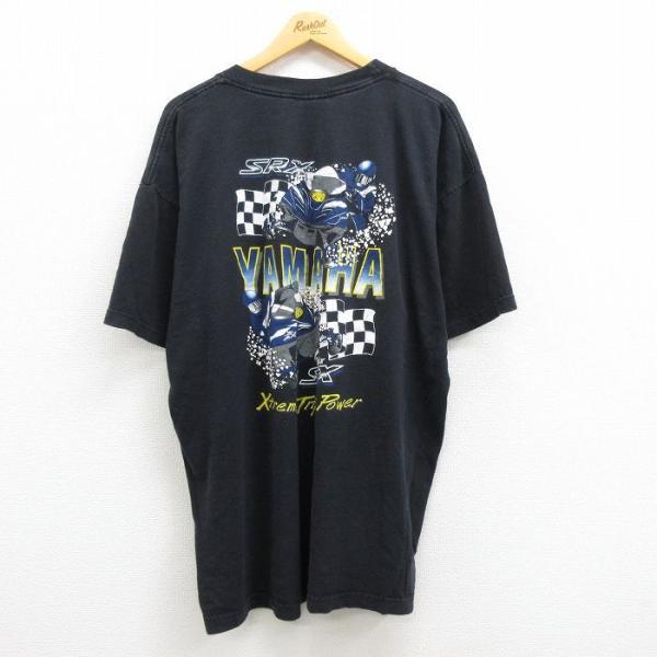 XL/古着 半袖 ビンテージ Tシャツ メンズ 90s レーシング ヤマハ YAMAHA 大きいサイ...