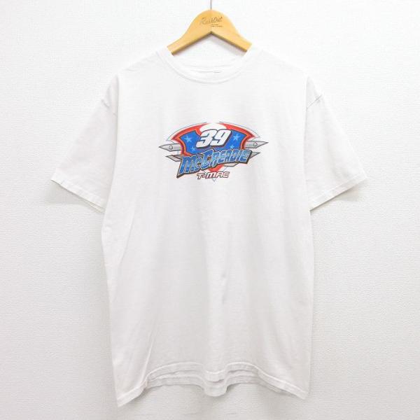 L/古着 半袖 ビンテージ Tシャツ メンズ 00s レーシングカー ティムマクリーディー 39 コ...