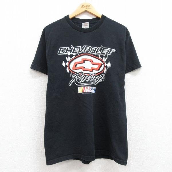 L/古着 半袖 ビンテージ Tシャツ メンズ 00s シボレー レーシング NASCAR コットン ...