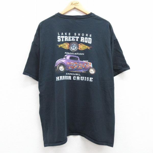 XL/古着 半袖 ビンテージ Tシャツ メンズ 00s 車 ホットロッド ストリートロッド 大きいサ...