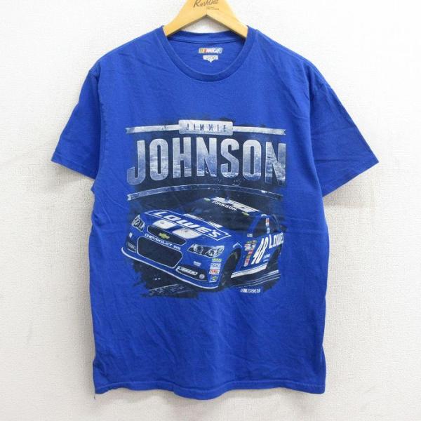 L/古着 半袖 Tシャツ メンズ レーシングカー NASCAR シボレー ジミージョンソン コットン...