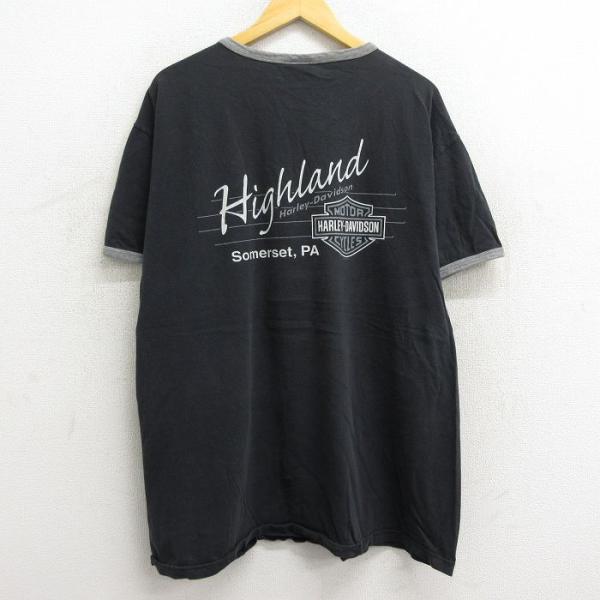 XL/古着 ハーレーダビッドソン 半袖 ビンテージ Tシャツ メンズ 00s Highland 大き...