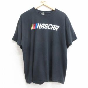 XL/古着 半袖 Tシャツ メンズ NASCAR コットン クルーネック 黒 ブラック 24feb27 中古｜古着屋RushOut