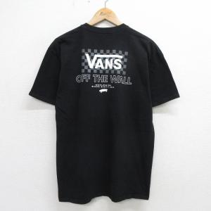 M/古着 バンズ VANS 半袖 Tシャツ メンズ ビッグロゴ コットン クルーネック 黒 ブラック 24may17 中古｜古着屋RushOut