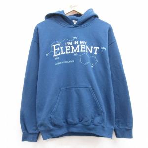 M/古着 長袖 スウェット パーカー メンズ 00s ELEMENT 紺 ネイビー 24may08 中古 スエット トレーナー トップス｜古着屋RushOut