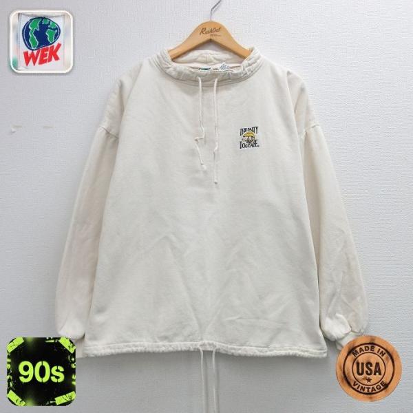 XL/古着 WEK 長袖 トップス メンズ 90年代 90s ソルティドッグカフェ 大きいサイズ コ...