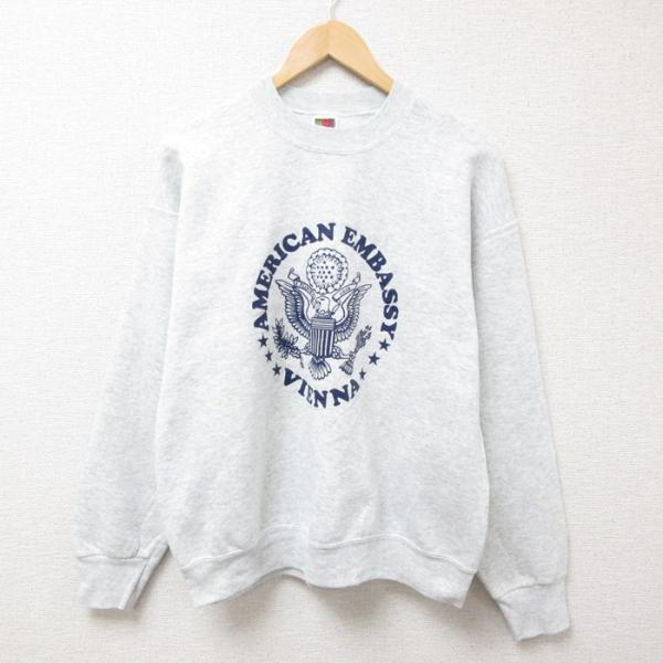 L/古着 フルーツオブザルーム 長袖 スウェット メンズ 90s AMERICAN EMBASSY ...