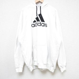 XL/古着 アディダス adidas 長袖 スウェット パーカー メンズ 00s ビッグロゴ 大きいサイズ ラグラン 白 ホワイト 24may18 中古 スエット｜古着屋RushOut