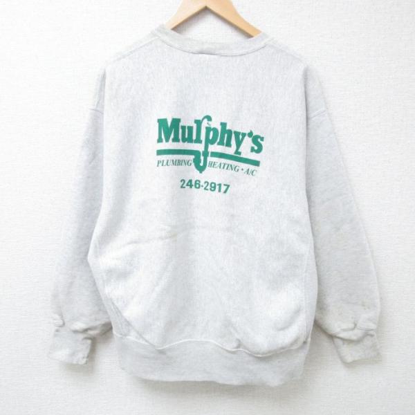 XL/古着 リー Lee 長袖 スウェット メンズ 00s Mulphys クルーネック 薄グレー ...