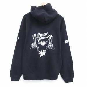 M/古着 長袖 スウェット パーカー メンズ ワシントンDC 濃グレー