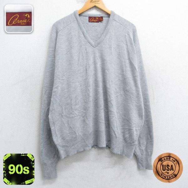 【20%OFF】XL/古着 長袖 セーター メンズ 90年代 90s 無地 ラグラン 大きいサイズ ...