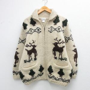 古着 エルエルビーン 長袖 ニット カーディガン レディース 90年代 90s