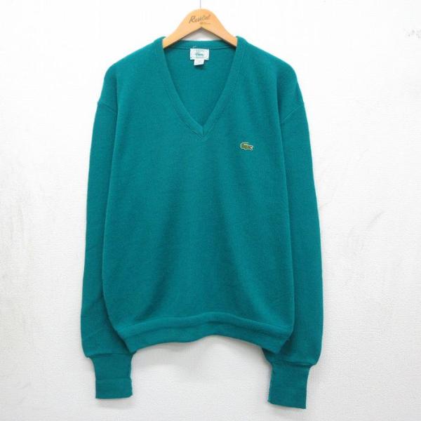 XL/古着 ラコステ LACOSTE IZOD 長袖 セーター メンズ 90年代 90s ワンポイン...